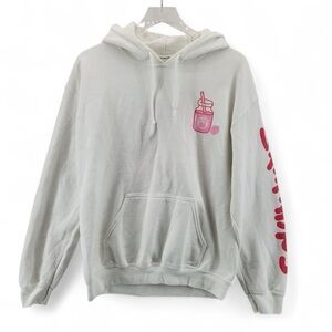 hello kitty Gray Hoodie with Pink Graphics